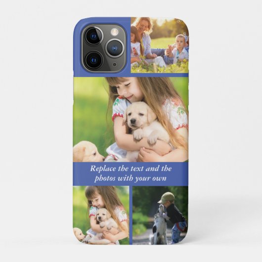 Vervang tekst en foto's door uw eigen Case-Mate iPhone case (Achterkant)