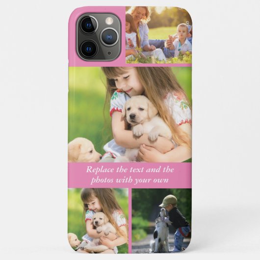 Vervang tekst en foto's door uw eigen Case-Mate iPhone case (Achterkant)