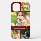 Vervang tekst en foto's door uw eigen Case-Mate iPhone case (Achterkant)