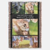 Vervang tekst en foto's door uw eigen deken (Voorkant Verticaal)