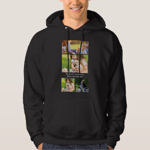 Vervang tekst en foto's door uw eigen hoodie
