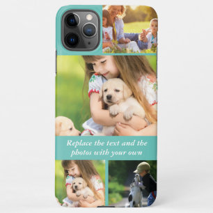 Vervang tekst en foto's door uw eigen iPhone 11Pro max hoesje