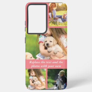 Vervang tekst en foto's door uw eigen samsung galaxy hoesje