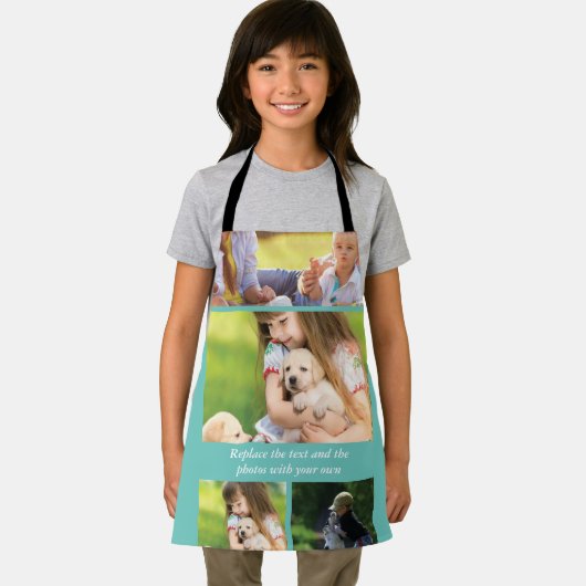 Vervang tekst en foto's door uw eigen schort (Insitu)