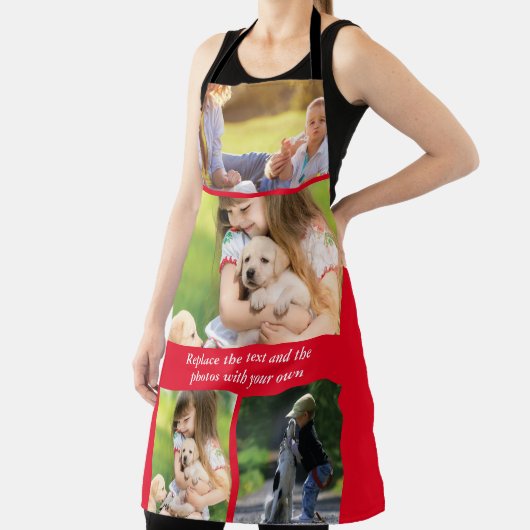 Vervang tekst en foto's door uw eigen schort (Insitu)