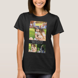 Vervang tekst en foto's door uw eigen t-shirt