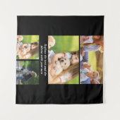 Vervang tekst en foto's door uw eigen wandkleed (Voorkant (horizontaal))