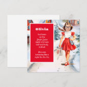 Vervang uw gezicht Kerstmis Feestdagenkaart (Voorkant / Achterkant)