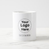 Vervang uw logo en tekst grote koffiekop (Voorkant)