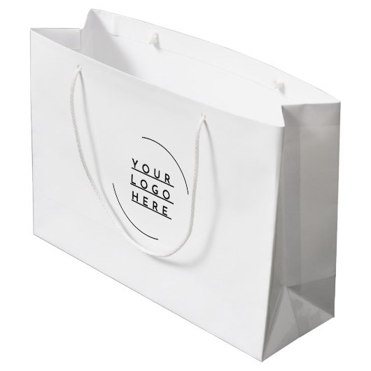 Vervang uw logo groot cadeauzakje (Achterkant Gekanteld)