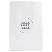 Vervang uw logo medium cadeauzakje (Achterkant)