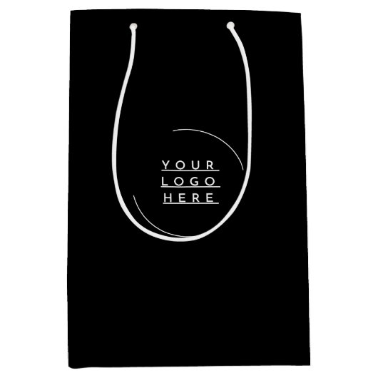 Vervang uw logo  medium cadeauzakje (Voorkant)