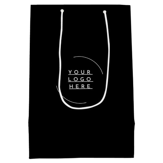 Vervang uw logo  medium cadeauzakje (Achterkant)