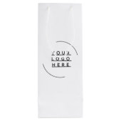 Vervang uw logo wijn cadeautas (Achterkant)