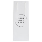 Vervang uw logo wijn cadeautas (Voorkant)