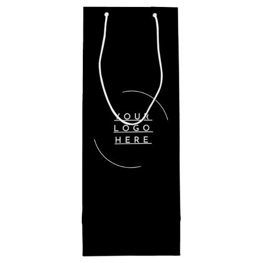 Vervang uw logo wijn cadeautas (Achterkant)