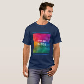 Vervang Uw Mannen van de Tekst van het Bedrijf van T-shirt (Voorkant volledig)