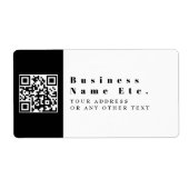 Vervang uw QR-code | Modern Etiket (Voorkant)