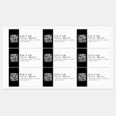 Vervang w/Uw eigen QR-code | Modern waterdicht Labels (Vel)
