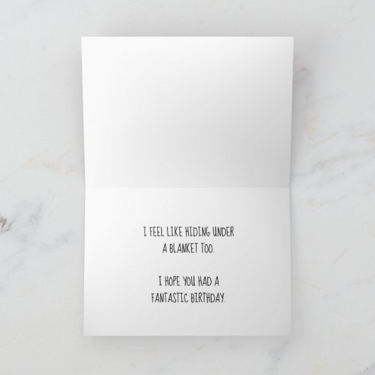 Vervangbare foto van het Kat met Belated Sorry Sia Kaart (Binnen)