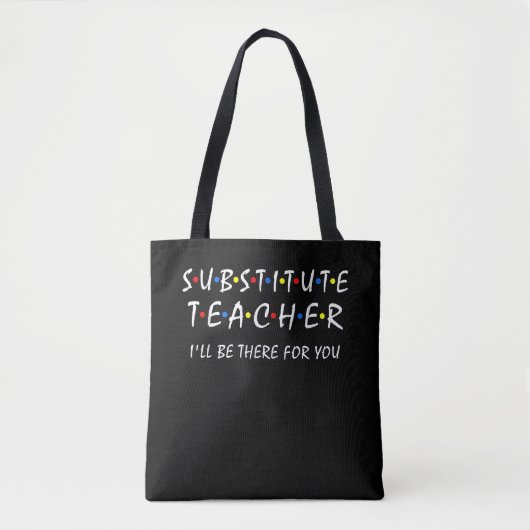 Vervangend docent is daar weer terug naar school v tote bag (Voorkant)