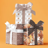 Vervangend papierblad op jaarbasis inpakpapier vel