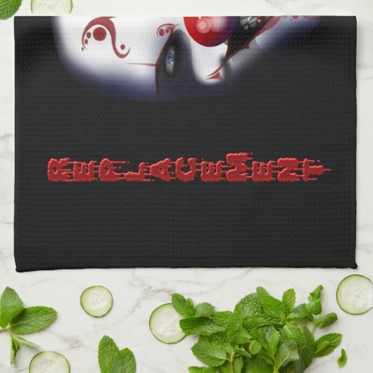 Vervangende chirurg Evil Clown Theedoek (Gevouwen)