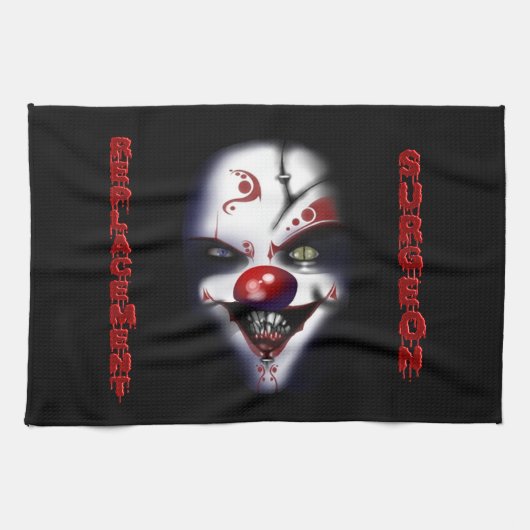 Vervangende chirurg Evil Clown Theedoek (Horizontaal)