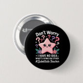 Vervangende docent Kawaii Ronde Button 5,7 Cm (Voorkant /achterkant)