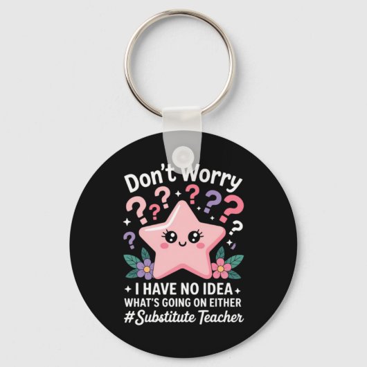 Vervangende docent Kawaii Sleutelhanger (Voorkant)