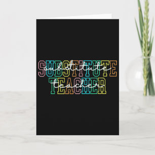 Vervangende leerkracht waardering geschenk kaart