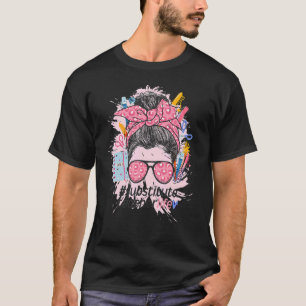 Vervangende Leraar Rommelige Knot Vervaangende Doc T-shirt