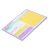 Vervangende leraar terwijl je uit de klas vorm was notitieblok (Schuin)