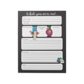 Vervangende leraar terwijl je uit het Notitieblok  (Linkerzijde)