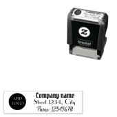 Vervangende logo-stempel, aangepaste logo  zelfinktende stempel (In situ)