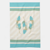 Vervangers op Cream, Blue en Green Theedoek (Verticaal)