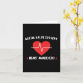 Vervanging Aortaklepchirurgie Hartbewustzijn  Kaart (Gele Bloem)