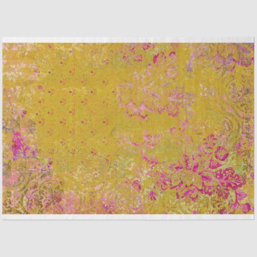 Vervanging van boho Collage Texture Tissuepapier (Voorkant)