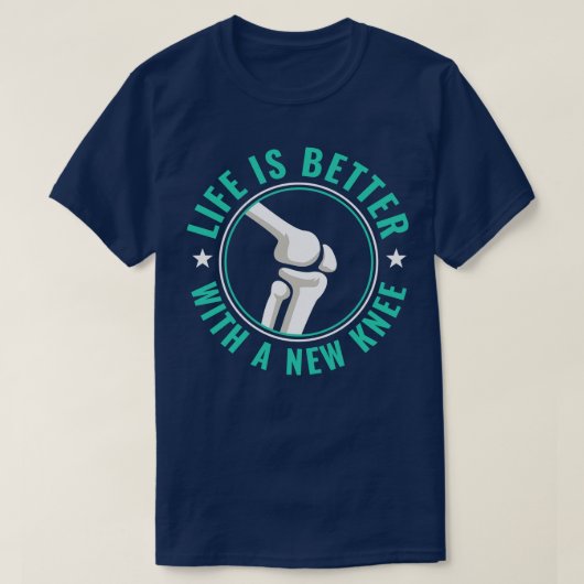 Vervanging van een knie Nieuwe knie Herstel T-shirt (Design voorkant)