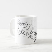 vervanging van gekraakte effecten koffiemok (Voorkant links)