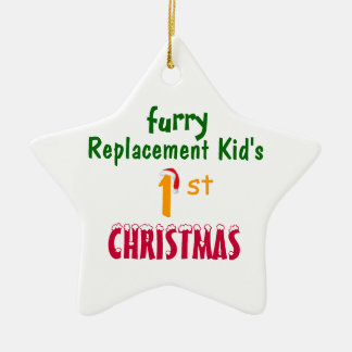 Vervanging van het 1-ste CHRISTMAS-Kind Keramisch Ornament