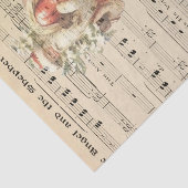 Vervanging van het vel voor kerstmuziek met flade  tissuepapier (Detail)