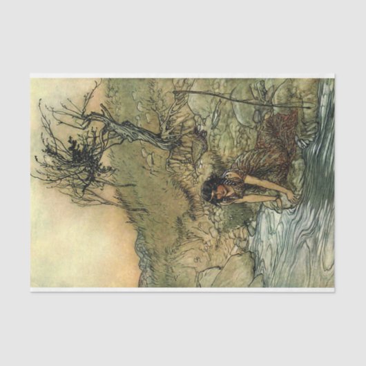 Vervanging van water voor vrouwen in het winkelboe tissuepapier (Voorkant)