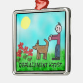 Vervangingsartiest Metalen Ornament (Links)