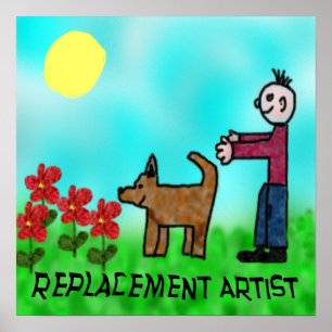 Vervangingsartiest Poster