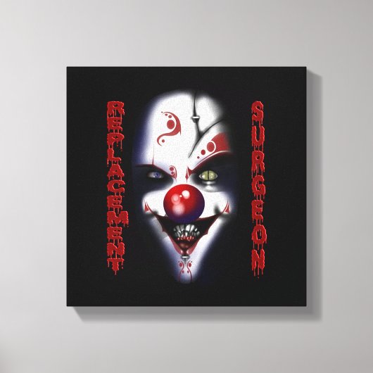 Vervangingschirurg - aambediende canvas afdruk (Voorkant)