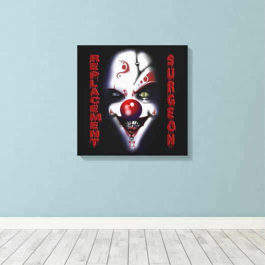 Vervangingschirurg - aambediende canvas afdruk (Insitu (Houten vloer))