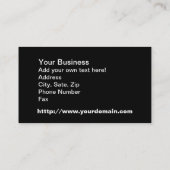 Vervangingschirurg - aambediende visitekaartje (Achterkant)