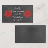 Vervangingskaarten voor wilde rode rozen informatiekaartje (Voorkant / Achterkant)