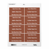 Vervangingsnaam voor Terracotta Sign Label Sticker (Full Sheet)